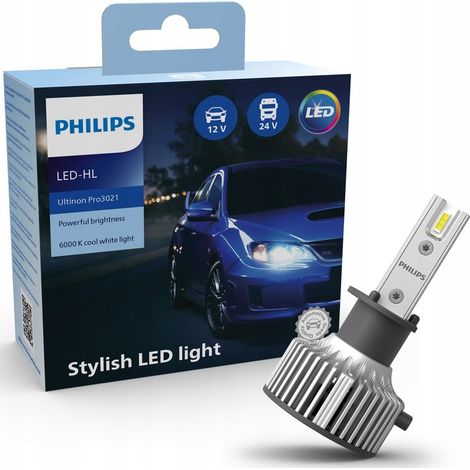 Philips LED-Lampen H1 Ultinon Pro3021 6000K 12/24 (1/5)