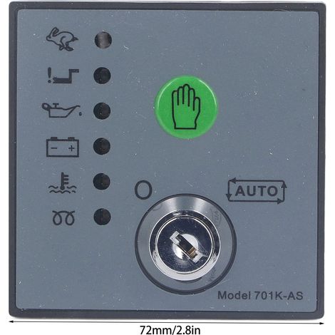 Module de Commande avec Clés et LED, Démarrage Manuel/Auto, Arrêt d'Urgence, Contrôleur DC8‑35V pour Générateur (1/5)