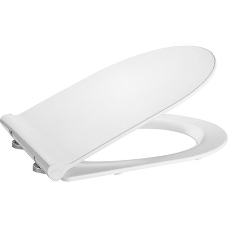 Asiento y tapa para inodoro con caída amortiguada ACCESS - ROCA