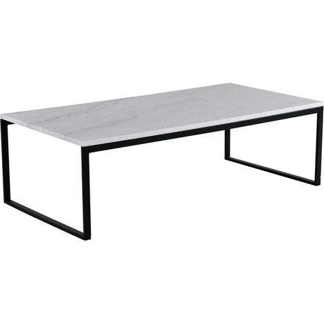 Table Basse en Marbre "Estelle" 120cm Blanc (1/5)
