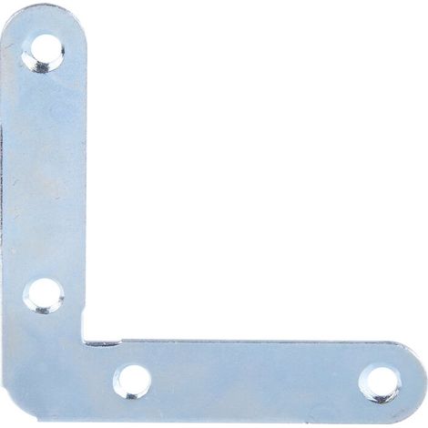 Flache Winkelmesser aus verzinktem Stahl H50, 4 Stück
