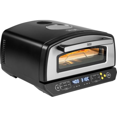 Horno para pizza SUPREME ELITE de 2200 W, 450 grados, dos resistencias, ventana, LED, 33 cm, varios programas de cocción. (1/3)