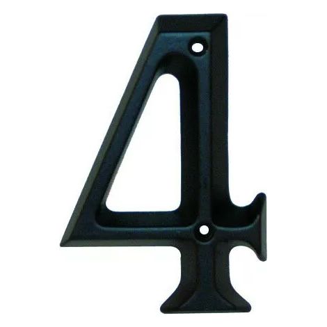 CHIFFRE 6 HT 95 ZAMAK NOIR MAT