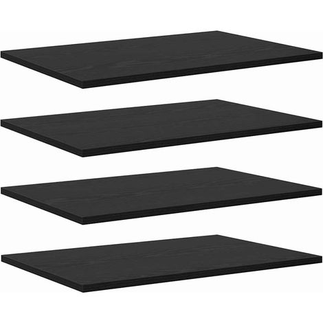 Maison Exclusive - Regalbrett 4 pcs Schwarz 60 x 40 x 1,5 cm Holz