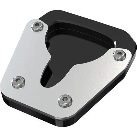 (Argent) Compatible avec la KOVE 450 Rally (2023), la plaque d'extension de béquille latérale, le rehausseur de béquille (2022) et le support de pied (FSE450R 2024). (1/4)