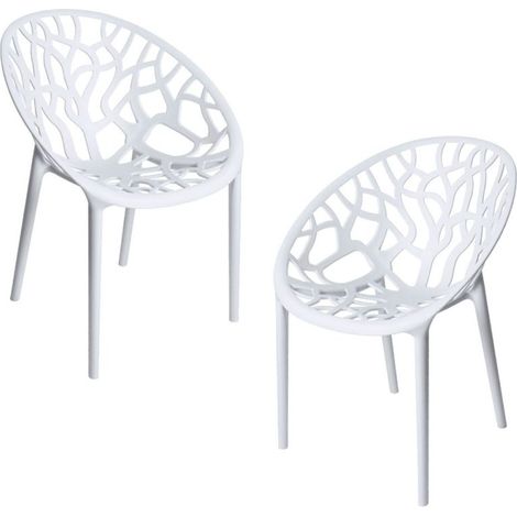 Packs Sillas Jardín - Pack 2 Sillas Nido - Blanco (1/5)
