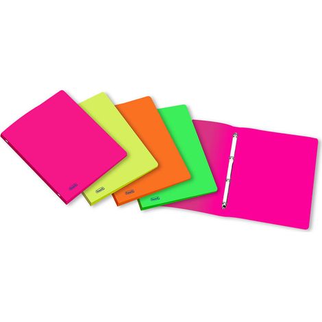 Favorit 400066847 raccoglitore ad anelli 200 x 300 mm Verde  Arancione  Rosa  Giallo