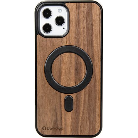 Custodia in legno Bewood per iPhone 12 Pro Max in noce americano MagSafe (1/5)