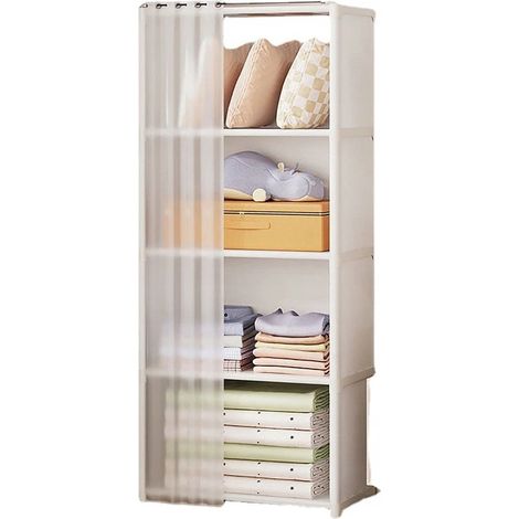 Perchero modular plegable para ropa, de metal, 125x28x40 cm. (1/5)