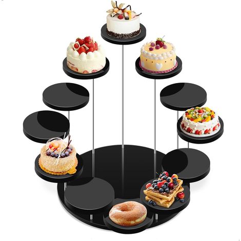 Mur de Beignets Réutilisable Support Donut Stand, Support Mural De Beignet gâteau Support de Beignet pour la décoration dîner Famille, Mariage Anniversaire Fête Anniversaire Décoration de Gâteaux (1/5)