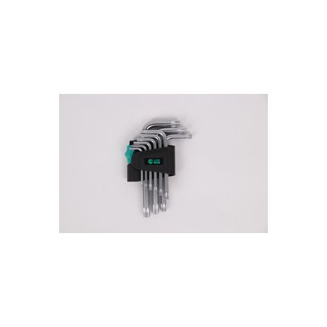 C SET 9 CHIAVI ESAGONALI TORX CRV STD Q.TA 6