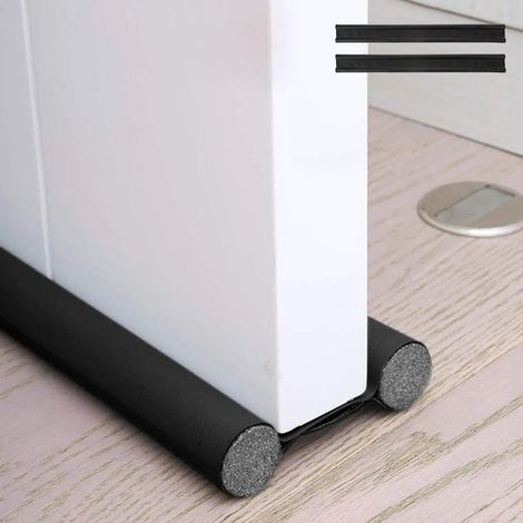 Burlete inferior para puerta con doble aislamiento, burlete para puertas frías, burlete doble aislante para puertas, burlete reductor de ruido, burlete interior universal impermeable para puertas (neg