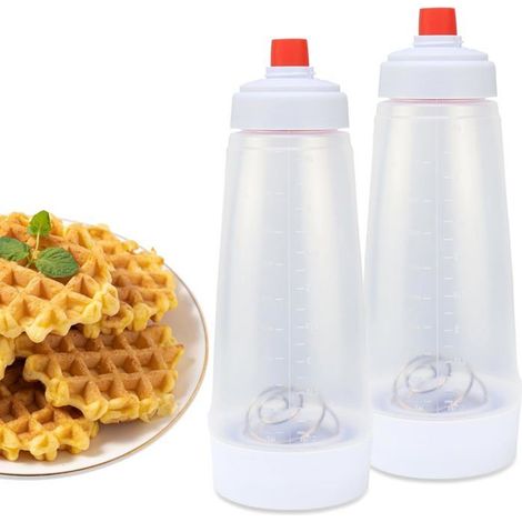 Ecleanfy - Distributeur et mélangeur à pâte 2 pièces avec boule à battre, outil de pâtisserie multifonctionnel