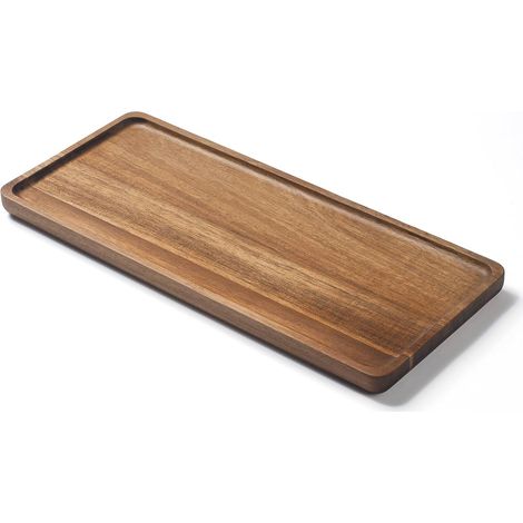 1 Plateau Bois D'acacia, Design Rectangulaire, Surface Lisse, Pour Salle De Bain, Cuisine (1/5)