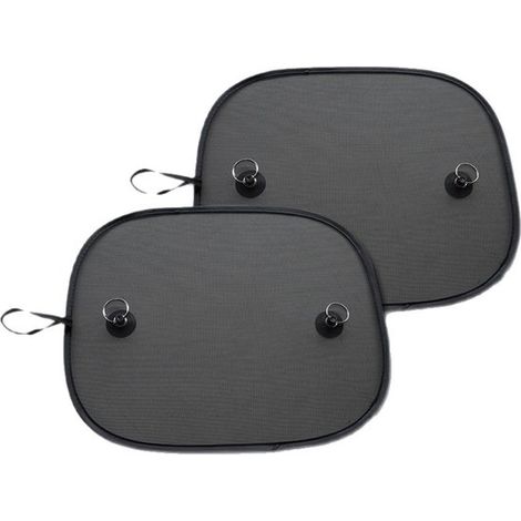Sonnenschutz fürs Auto Seitenfenstervorhang Sonnenschutz UV Schutzgewebe 30 x 50 cm Schwarz (1/5)