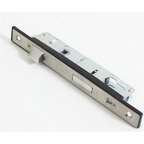 Serrure à encastrer monopoint en acier inoxydable – Plaque étroite 23mm – Pour portes intérieures et salles de bain – Écartement 25mm (1/2)