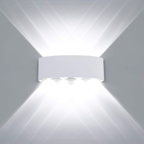 8W wasserdichte LED-Deckenleuchte, schwarzes Aluminium, IP65, für den Innen- und Außenbereich, gleichmäßiges Licht, verdeckte Wandmontage
