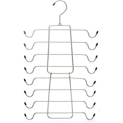 Cintre Pliable - Acier Inoxydable - Pour Débardeurs Camisoles Soutiens-Gorge - Gain Espace Placard - Lot de 10 (1/5)