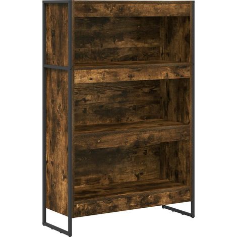 Maison Exclusive - Estantería para libros Roble Humo 80 x 30 x 12