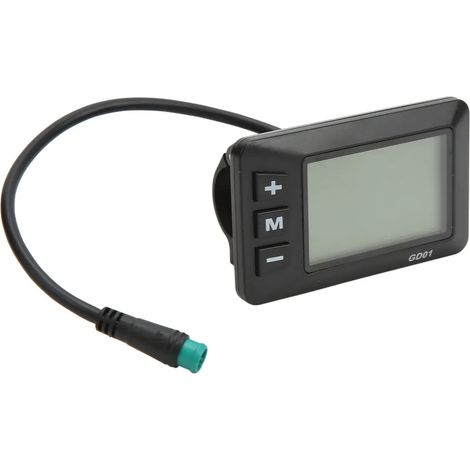 Display per bicicletta elettrica, 24V/36V/48V, schermo LCD GD01, spina impermeabile, adatto per manubri da 22 mm (1/4)