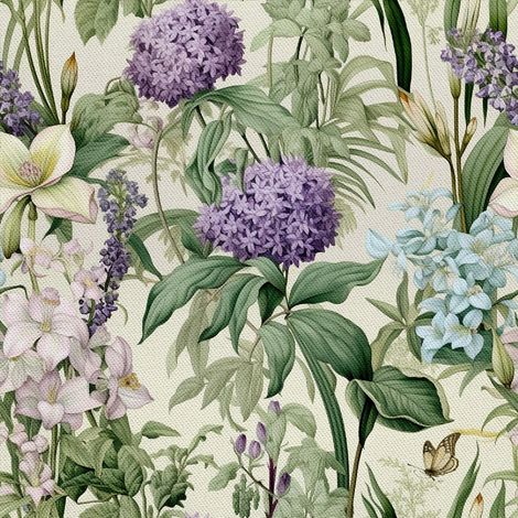 Tela decorativa para exteriores Oxford - Motivo floral I DX5304 (1/5)