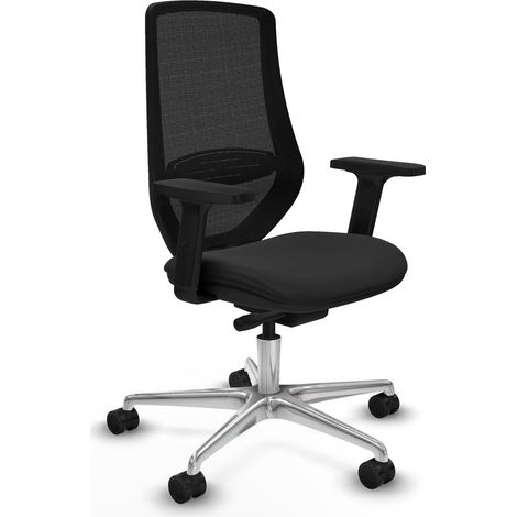 Piqueras y Crespo Mardos Silla de oficina negra confortable (1/3)