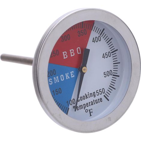 Thermomètre de four à aiguille courte en acier inoxydable, 100 à 550 °F, pour barbecue. (1/5)