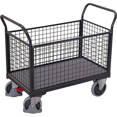 VARIOfit Vierwandwagen mit Drahtgitter 1000x550mm Anthrazitgrau RAL 7016