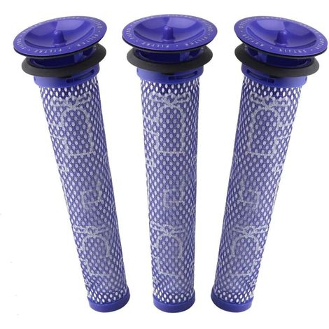 Filtre pour Dyson V8/V7, Filtres de Rechange Lavable pour Aspirateur Dyson V7/V8 Absolute et Animal, Accessoire Aspirateur pour Dyson V8 Avec 3 Pré-Filtres HEPA (1/5)