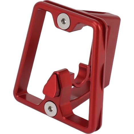 Support de porte-bagages avant en alliage d'aluminium pour vélo pliant, fixation 3 trous, adaptateur de montage avec vis, rouge (1/5)