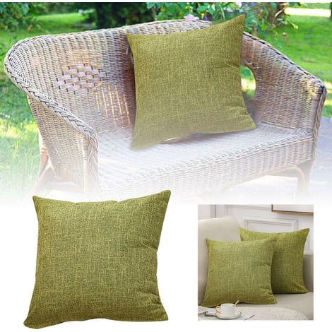 Fundas de cojín de chenilla suave, 45 x 45 cm, paquete de 2 unidades – tonos neutros texturizados, perfectas para la decoración rústica y moderna.