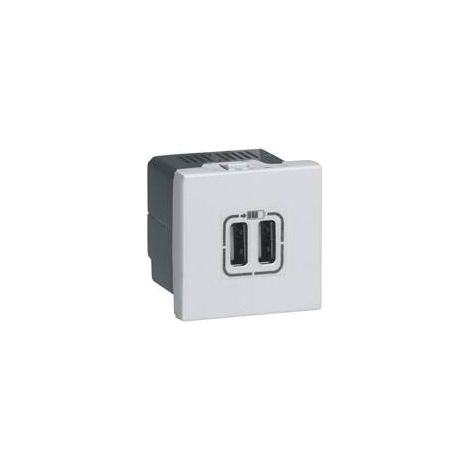 Prises de recharge universelles USB 230V en aluminium (1/2)