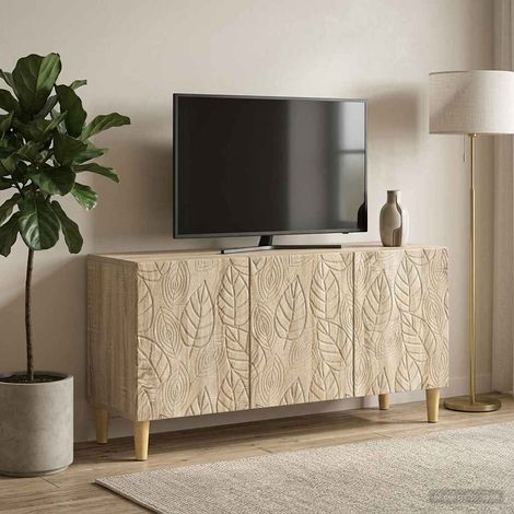 TV-Schränk 99 x 34,5 x 50 cm Sonoma-Eiche Holzwerkstoff (1/5)