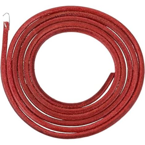Ceinture en Cuir Vieilli de Pédale + Crochet pour Machine à Coudre Singer (1/4)