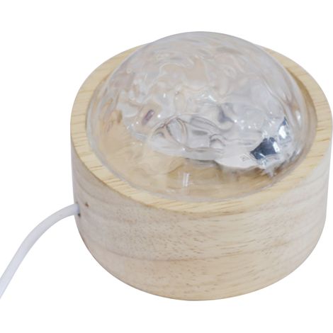 Lampe à ondulation d'eau USB mur LED, Projection de plafond, décoration de Table, lumière dynamique de pièce pour la maison, gradation de 16 couleurs (1/5)