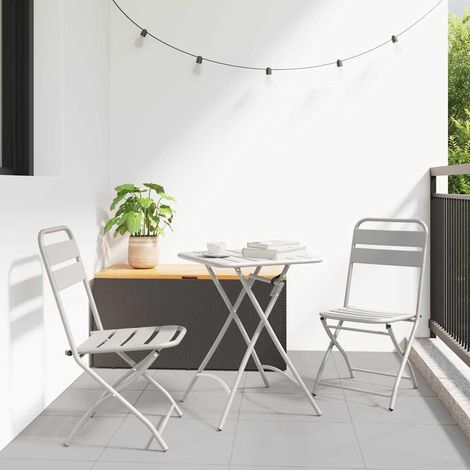 Gartenklappstuhl 2 pcs Beige 42 x 52 x 82 cm