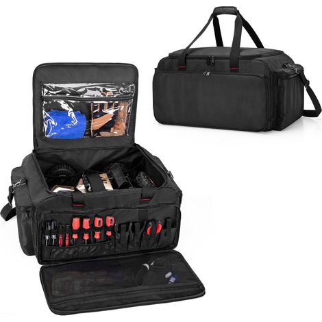Sac de Rangement pour Voiture 1/8 ou 1/10, Étui de Transport de Protection avec Plusieurs Poches pour Batteries, Chargeur, Outils et Autres Accessoires