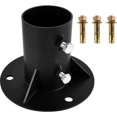 Base de poteau de 65 mm, base de montage pour poteau de clôture, fixation pour échelle de piscine, support de balustrade en métal (1/5)