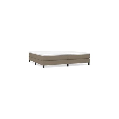 Sommier à lattes de lit avec matelas Taupe 200x200 Tissu (1/5)