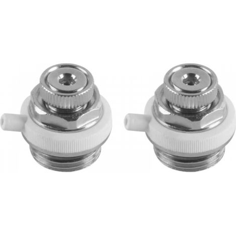 2 pièces purgeurs de radiateur automatiques Connexion 1/2 Pouce vanne de Purge de radiateur Automatique (1/4)