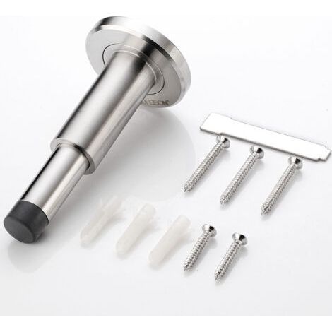 Adjustable, extra-long doorstop made of 304 stainless steel, door handle protector, wall-mounted doorstop--DTEKGAZ (1/5)