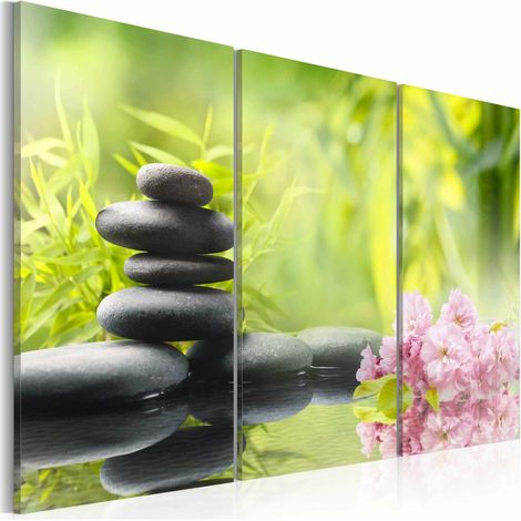 Tableau composition zen - 90 x 60 cm (1/4)