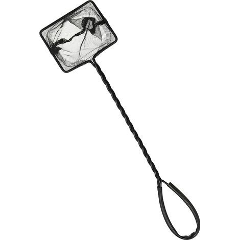 Aquariumnetz, feine Maschenweite 8 cm, beschichteter Metallrahmen, zum Fangen von Fischen (1/3)
