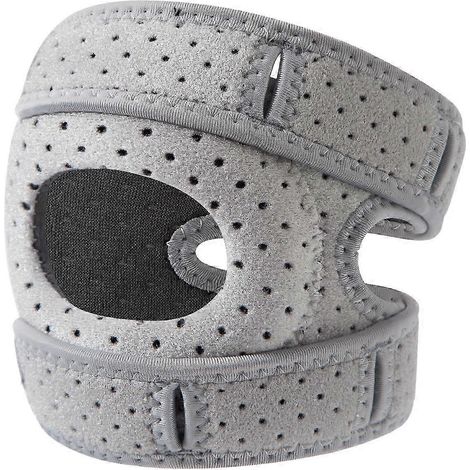 Genouillère de bien-être pour soulager la douleur rotulienne, genouillère de sport ajustable avec sangle de soutien du tendon rotulien, bandage ouvert (1/5)