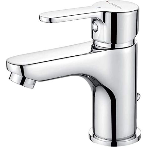 GRIFEMA Rubinetto Bagno Lavabo, Miscelatore Lavabo Bagno Monocomando(G3/8 Pollici), Cromo/Argento, G11003 (1/5)