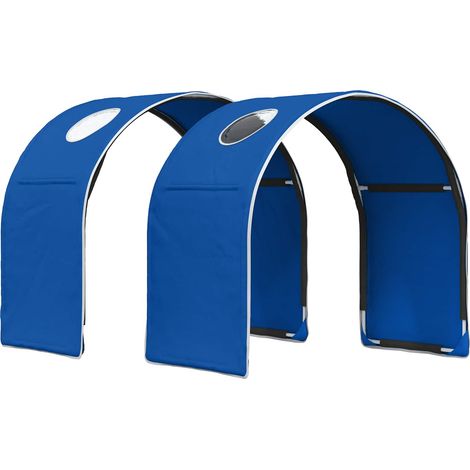 Maison Exclusive - Tunnel de lit 2 pcs Bleu 211 x 52,5 x 2 cm Polyester