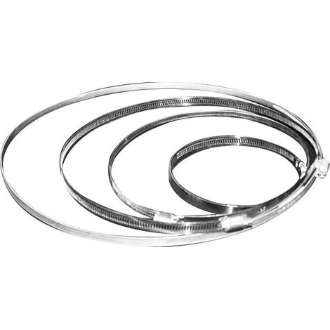 Collier de serrage aluminium 60-135 mm – Fixation pour gaines d'extraction – Conduit de ventilation – Installation personnalisée – Winflex Ventilation - 60-135mn (1/4)