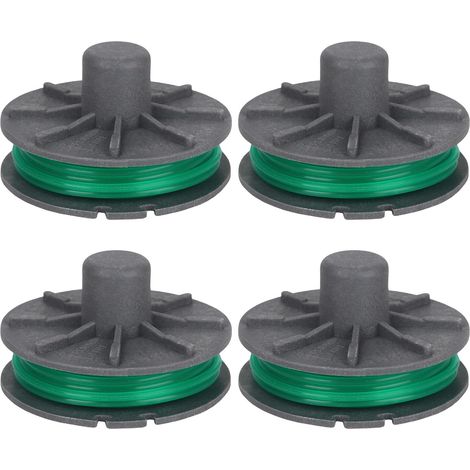 Lot de 4 bobines de fil de rechange 5309-20 pour coupe-bordure Gardena PowerCut Plus 650/30 (n° d'article 9811/9811-20) – Bobine de fil interchangeable Ø 2 mm, longueur 4,3 m, pièce de (1/5)