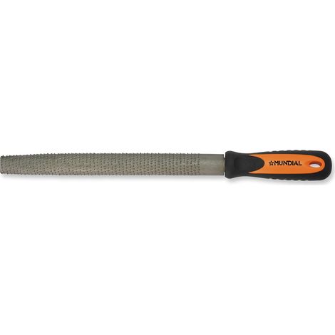 RASPA PER LEGNO MEZZO TONDO TAGLIO MEZZODOLCE 200mm-8″ CON MANICO MUNDIAL, "200mm" (1/2)