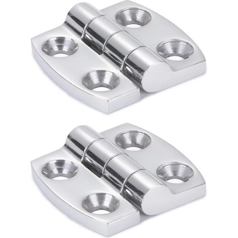 Bisagras desmontables de acero inoxidable marino, bisagras de escotilla de acero pulido espejo, SUS316, 1,59 pulgadas x 1,51 pulgadas, paquete de 2. (1/4)